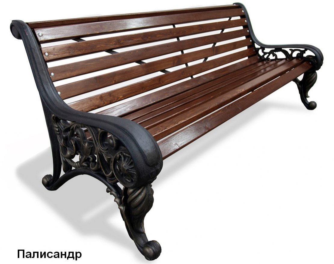 Скамейка парковая Москва, Сосна - вид 3
