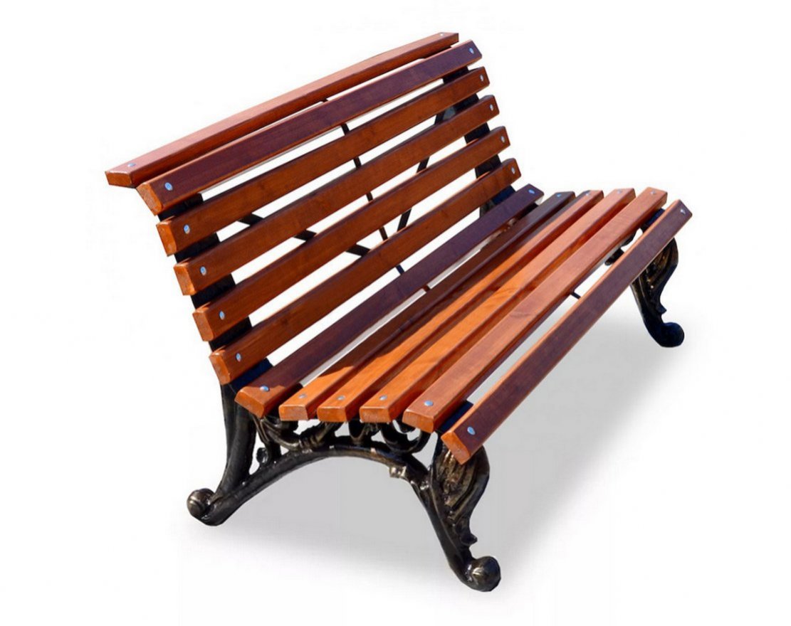 Скамейка чугунная Безмятежность 0.6 м - вид 3