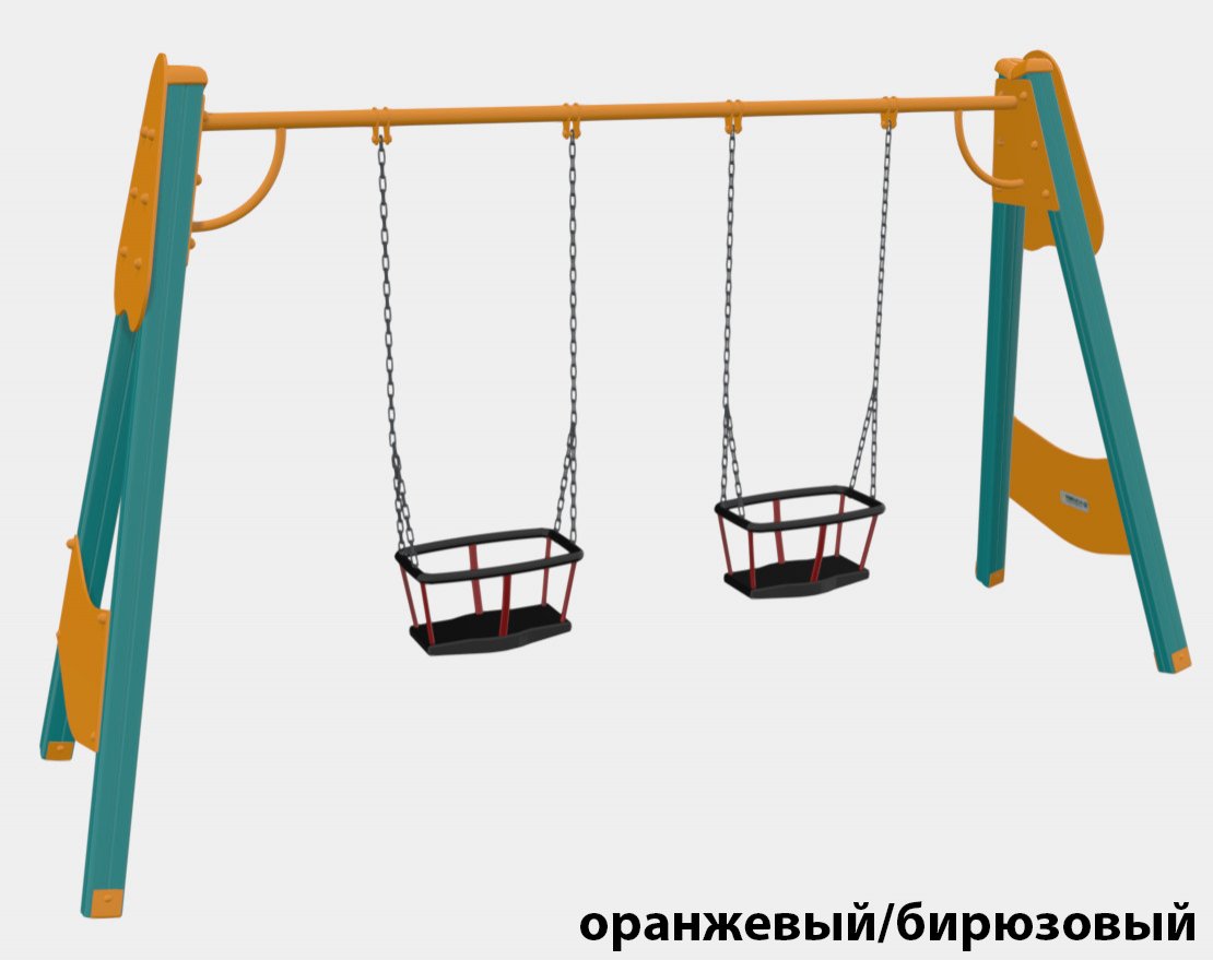 Качели деревянные TORUDA 01032 (две качели для малышей) - вид 3