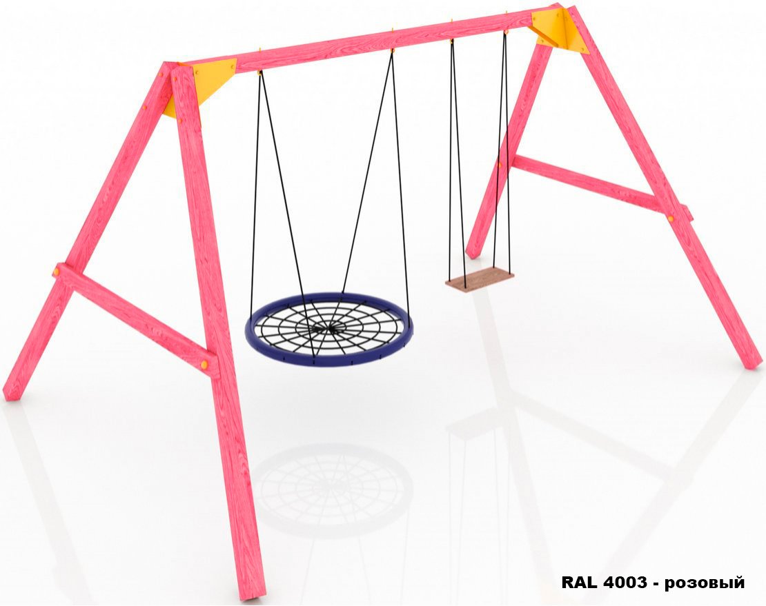 Качели детские TORUDA GARDEN Цветочные 3 - вид 3