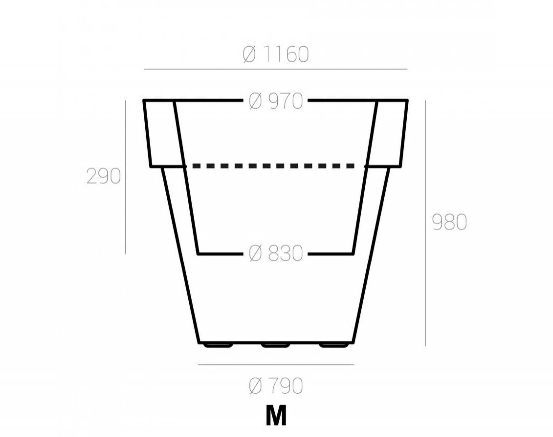 Кашпо Boach S-M - вид 3